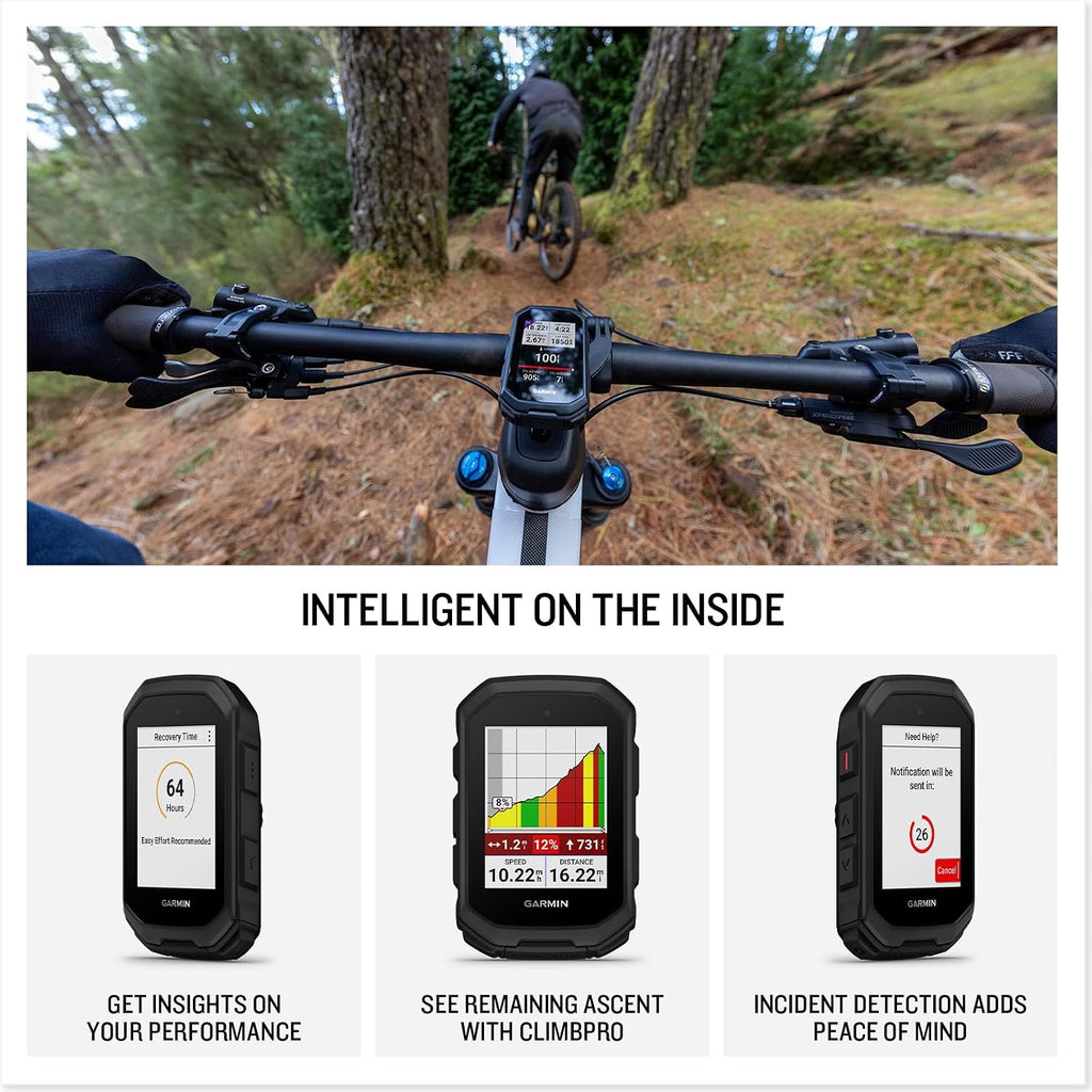 Garmin Edge® MTB, Rugged GPS Bike Computer, Mountain Biking Metrics | Enduro & Downhill Ride Profiles, Automatically Track Split Times While Riding, Full-Color Preloaded Trail Maps