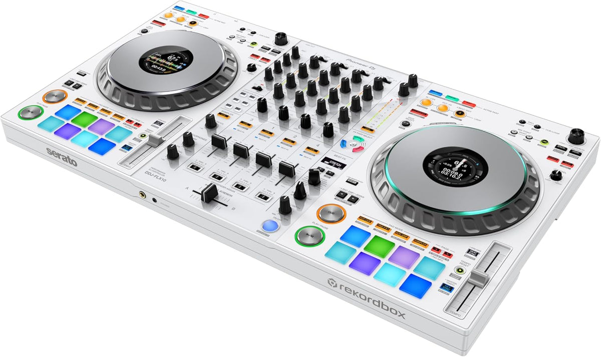 Pioneer DJ DDJ-FLX10 4-Channel DJ Controller, Track Separation, White