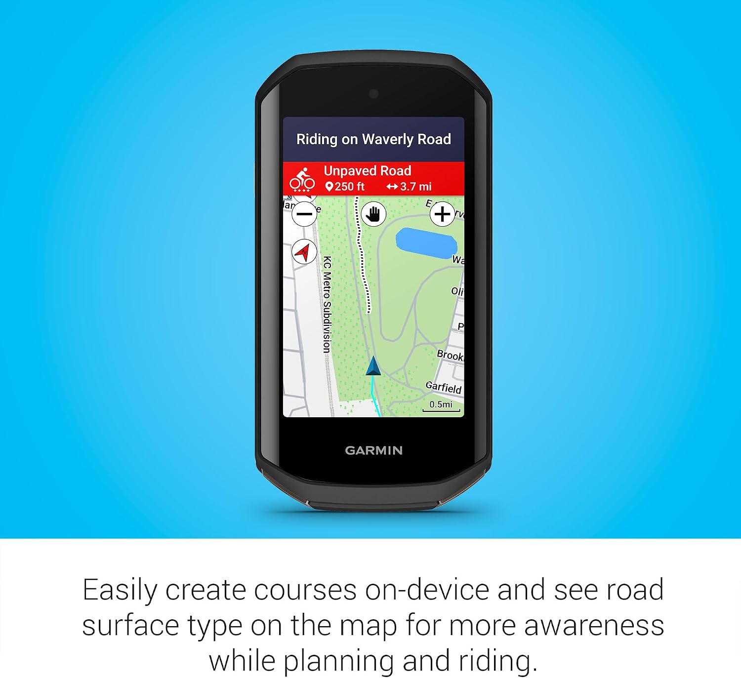 Garmin Edge® 1050, Premium Cycling Computer | Large & Vivid Touchscreen, Advanced Cycling Metrics, Built-In Speaker, Garmin Coach, Groupride, Road Hazard Alerts