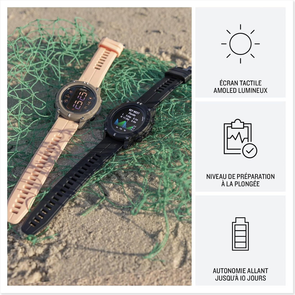 Garmin Descent™ G2, Watch-Style Dive Computer, 46mm, Black | AMOLED Display, Built for Diving, Multiple Dive Modes, Dive Log, Eco-Friendly Design, Advanced Training Features