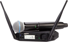 Shure GLXD24+/B58 Dual Band Pro Digital Wireless Microphone System - 12-Hour Battery Life, 100 ft Range | BETA 58A Handheld Vocal Mic, Single Channel Receiver (GLXD24+/B58-Z3)