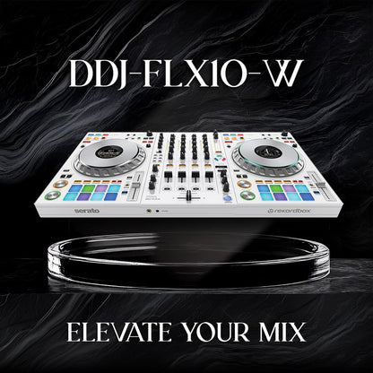 Pioneer DJ DDJ-FLX10 4-Channel DJ Controller, Track Separation, White