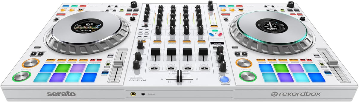 Pioneer DJ DDJ-FLX10 4-Channel DJ Controller, Track Separation, White