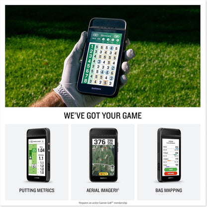 Garmin Approach® G82, Portable Golf Launch Monitor & Premium GPS Handheld | Large 5" High-Resolution Touchscreen Display, Integrated Launch Monitor, Putting Metrics, 43,000+ Preloaded Courses