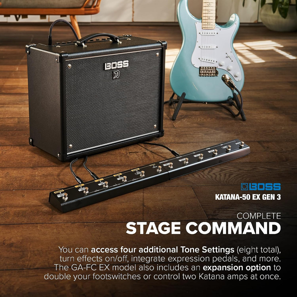 BOSS Katana-50 EX Gen 3 Guitar Amplifier Compact 50-Watt Combo Amp
