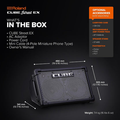 Roland Cube Street EX Battery-Powered 50W Stereo Amplifier