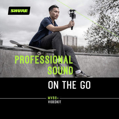 Shure MV88+ USB-C Video Kit Stereo Condenser Microphone