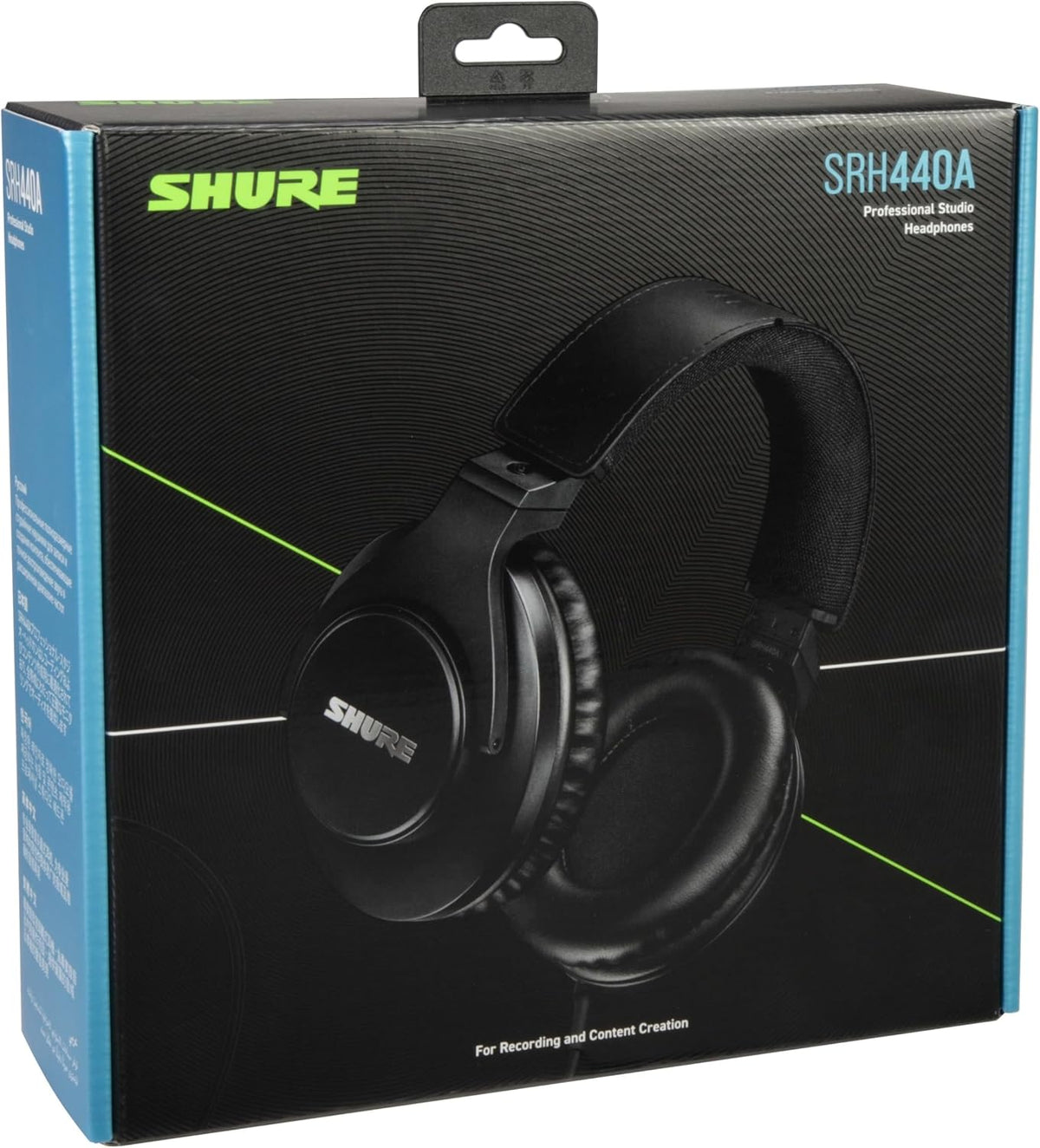 Shure SRH440A Over-Ear Wired Studio Headphones for Recording