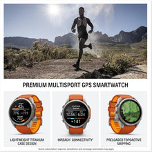 Garmin fēnix® 9 Pro, inReach®, Titanium, 51mm, Autumn Orange/Spark Orange