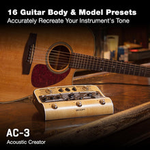 Zoom AC-3 Acoustic Pedal for Guitar with DI, Acoustic Modeling, 9 Effects