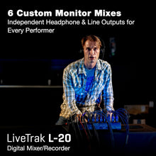Zoom LiveTrak L-20 Mixer/Recorder for Musicians & Podcasters
