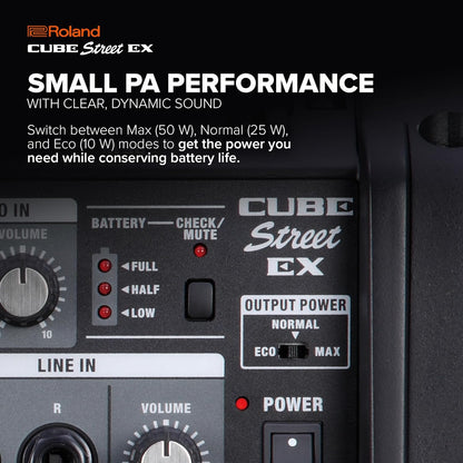 Roland Cube Street EX Battery-Powered 50W Stereo Amplifier