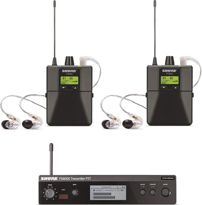 Shure PSM300 Twin Pack Pro Wireless in-Ear Monitor System - G20