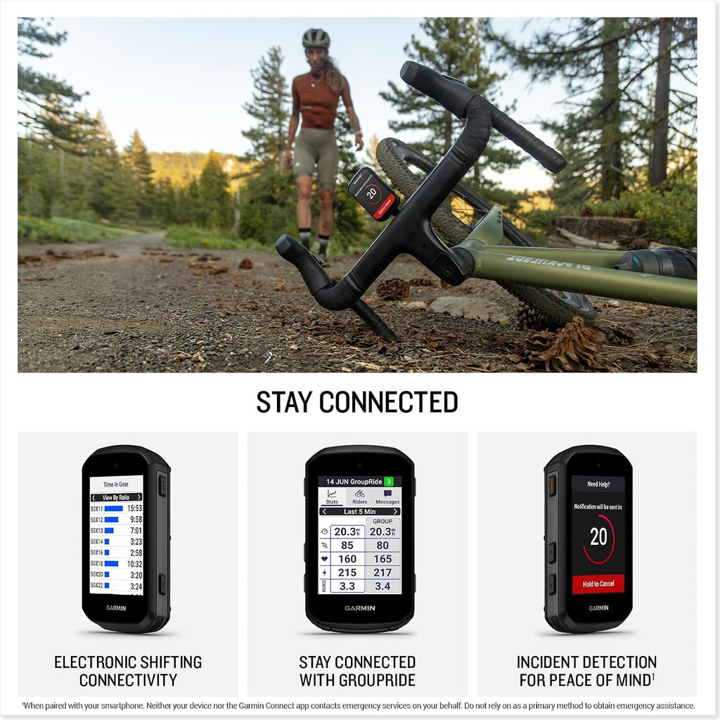 Garmin Edge® 550, Compact GPS Cycling Computer | Vivid Color Display, Button Controls, Advanced Training & Performance Insights