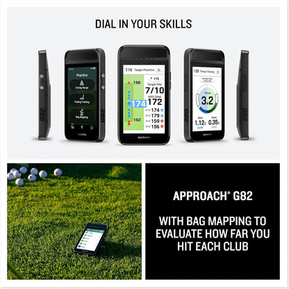 Garmin Approach® G82, Portable Golf Launch Monitor & Premium GPS Handheld | Large 5" High-Resolution Touchscreen Display, Integrated Launch Monitor, Putting Metrics, 43,000+ Preloaded Courses