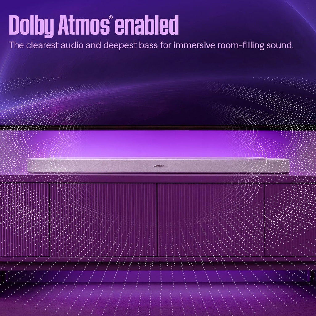 Bose New Lifestyle Ultra Soundbar, Wireless Home Soundbar for TV with Dolby Atmos, Surround Sound, Black