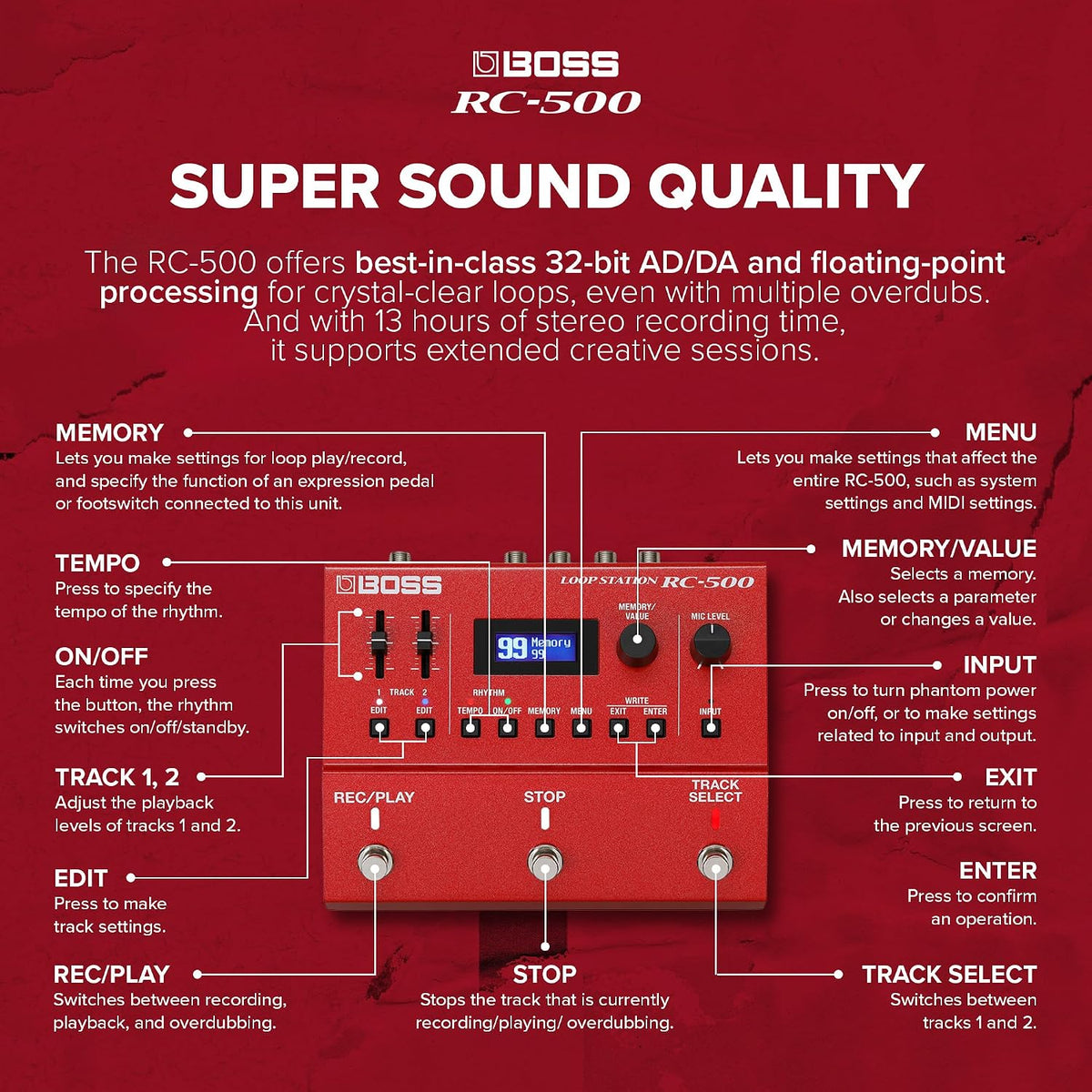 BOSS RC-500 Loop Station