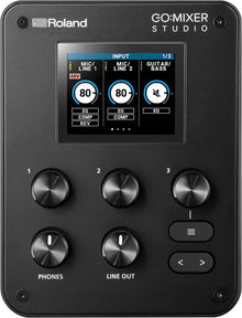 Roland GO:MIXER STUDIO | Portable Multi-Channel Mixer & Audio Interface | Perfect for Content Creators & Musicians | Studio-Grade Audio Quality | Onboard FX