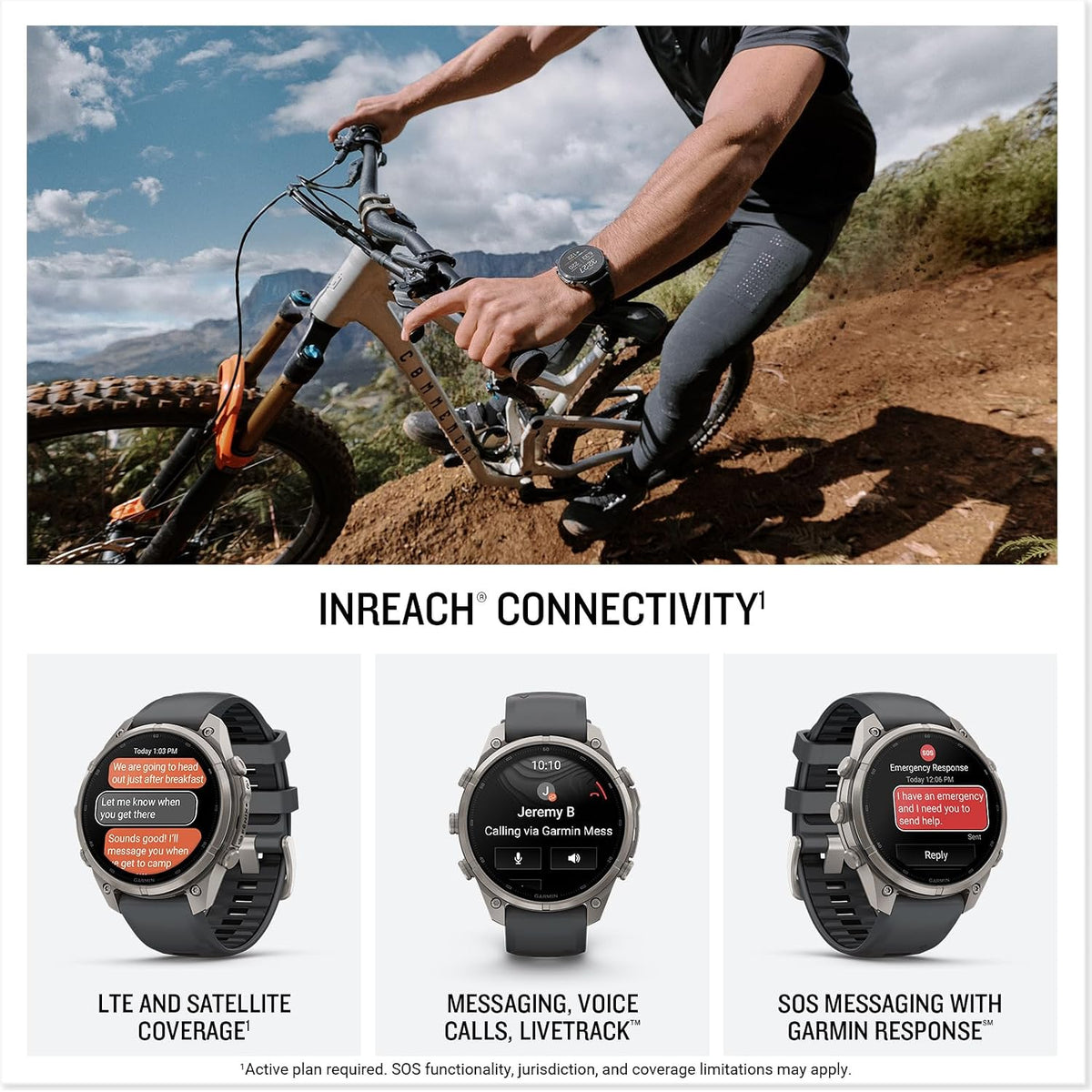 Garmin fēnix® 9 Pro, inReach®, Titanium, 47mm, Graphite/Black