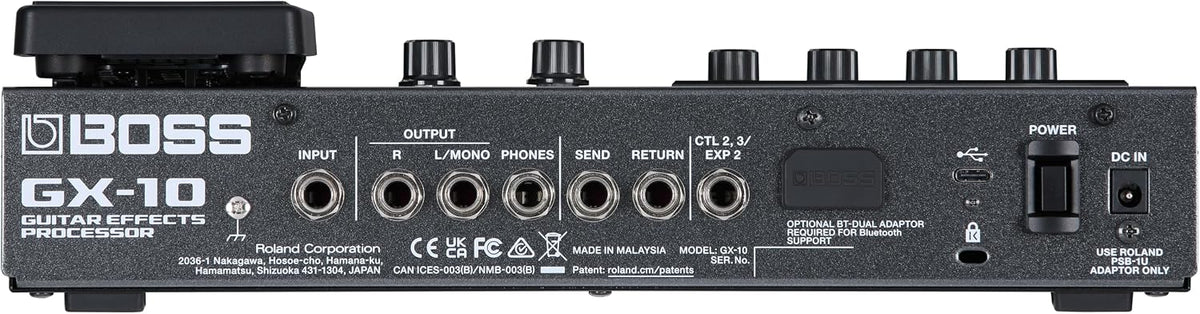 BOSS GX-10 Compact Guitar & Bass Effects Processor