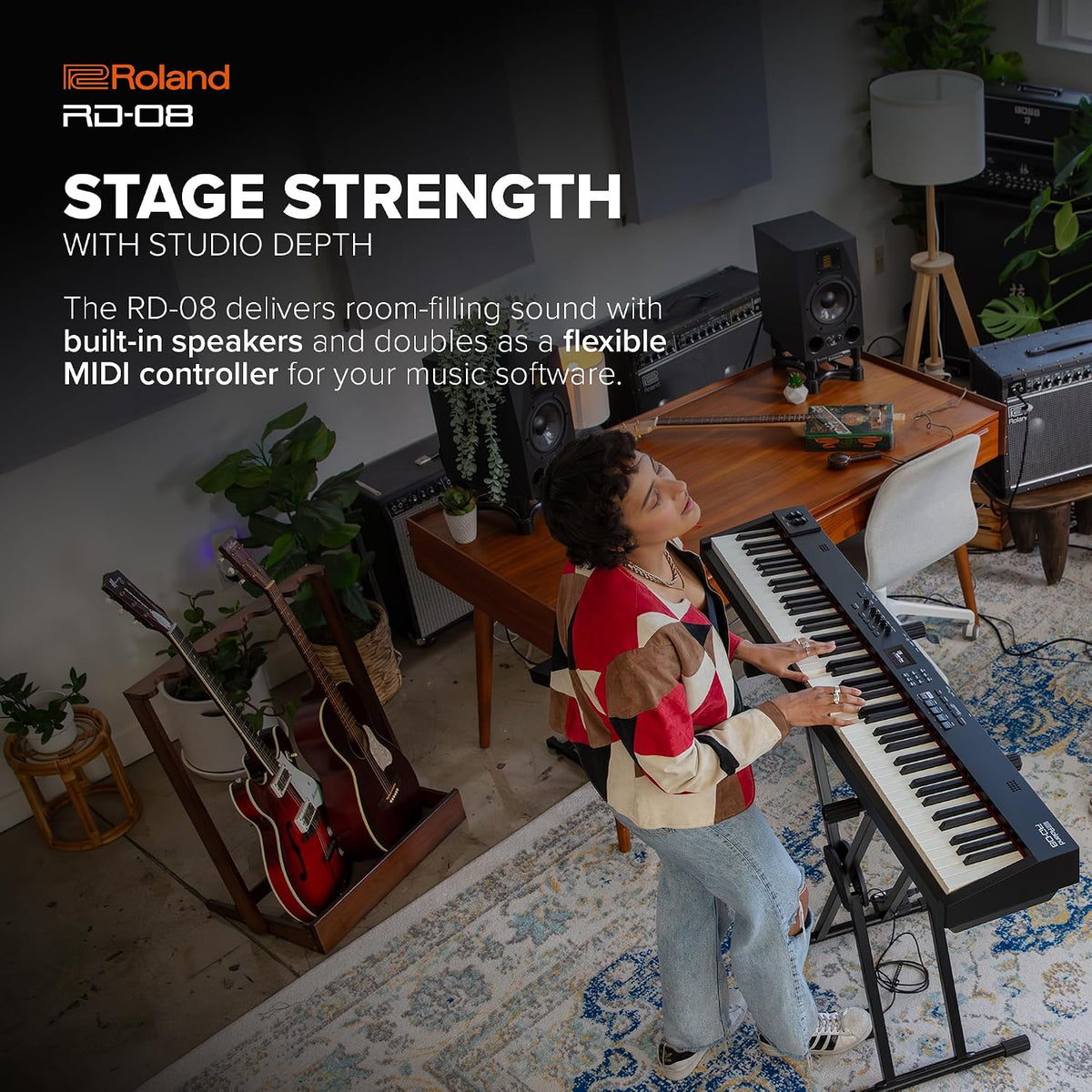 Roland RD-08 Stage Piano, 88-Note Weighted-Action PHA-4 Keyboard