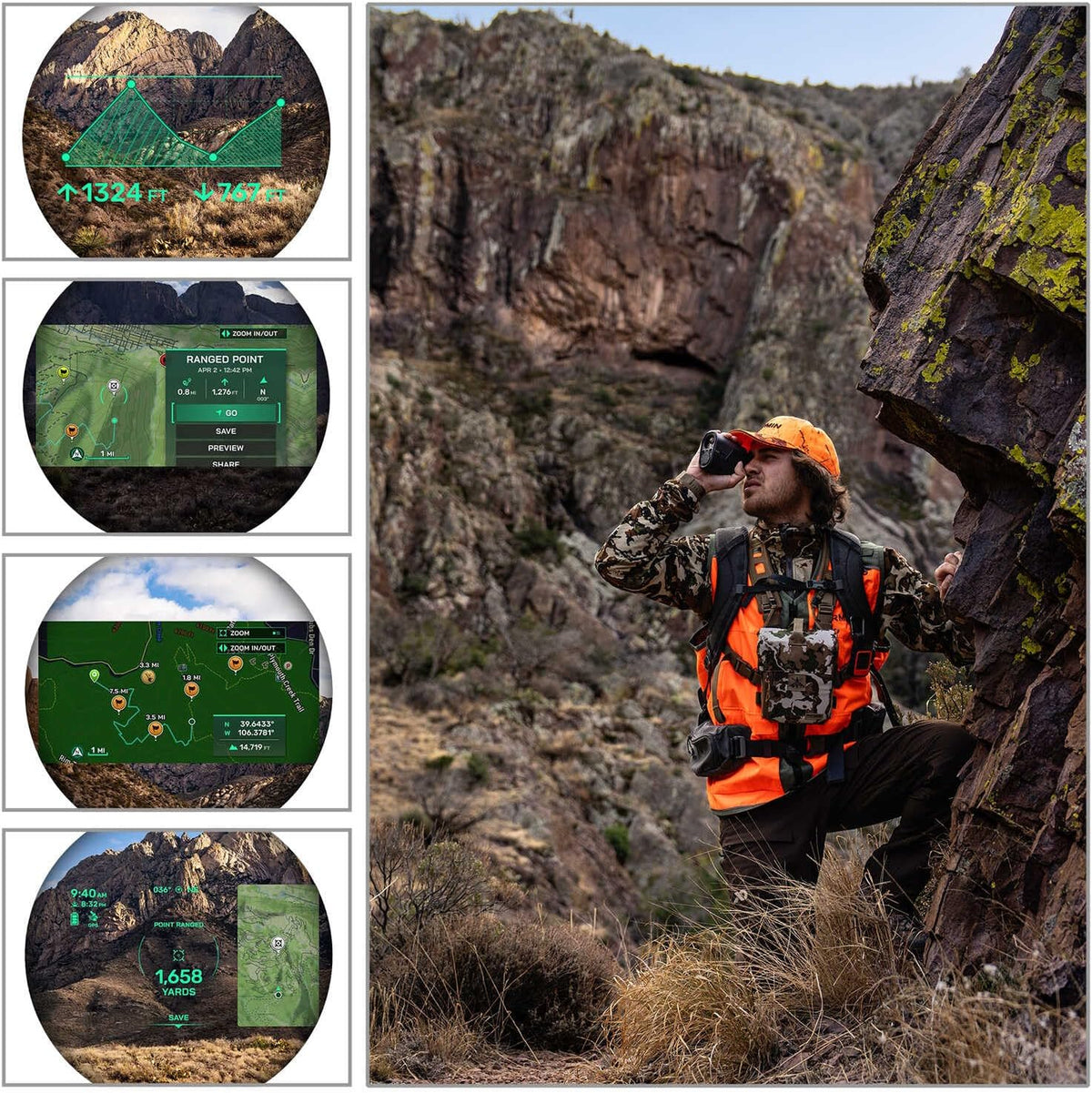 Garmin Xero® L60i Rangefinder, Premium Rangefinder, High-Resolution, Full-Color Graphic Overlay, Displays Distance, Mapping, Navigation and More