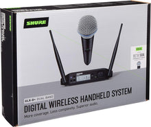 Shure GLXD24+/B58 Dual Band Pro Digital Wireless Microphone System - 12-Hour Battery Life, 100 ft Range | BETA 58A Handheld Vocal Mic, Single Channel Receiver (GLXD24+/B58-Z3)