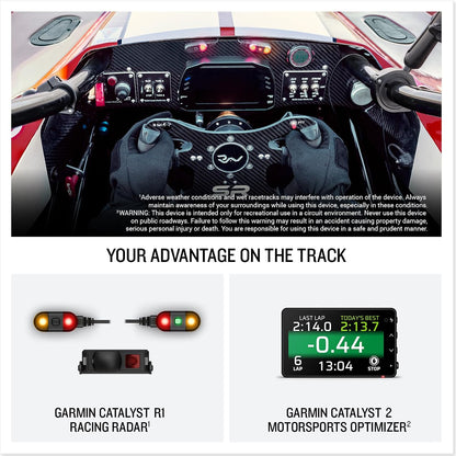 Garmin Catalyst™ R1, Racing Radar for High-Performance Drivers and Racetrack Enthusiasts