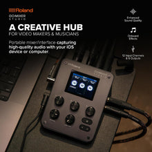 Roland GO:MIXER STUDIO | Portable Multi-Channel Mixer & Audio Interface | Perfect for Content Creators & Musicians | Studio-Grade Audio Quality | Onboard FX