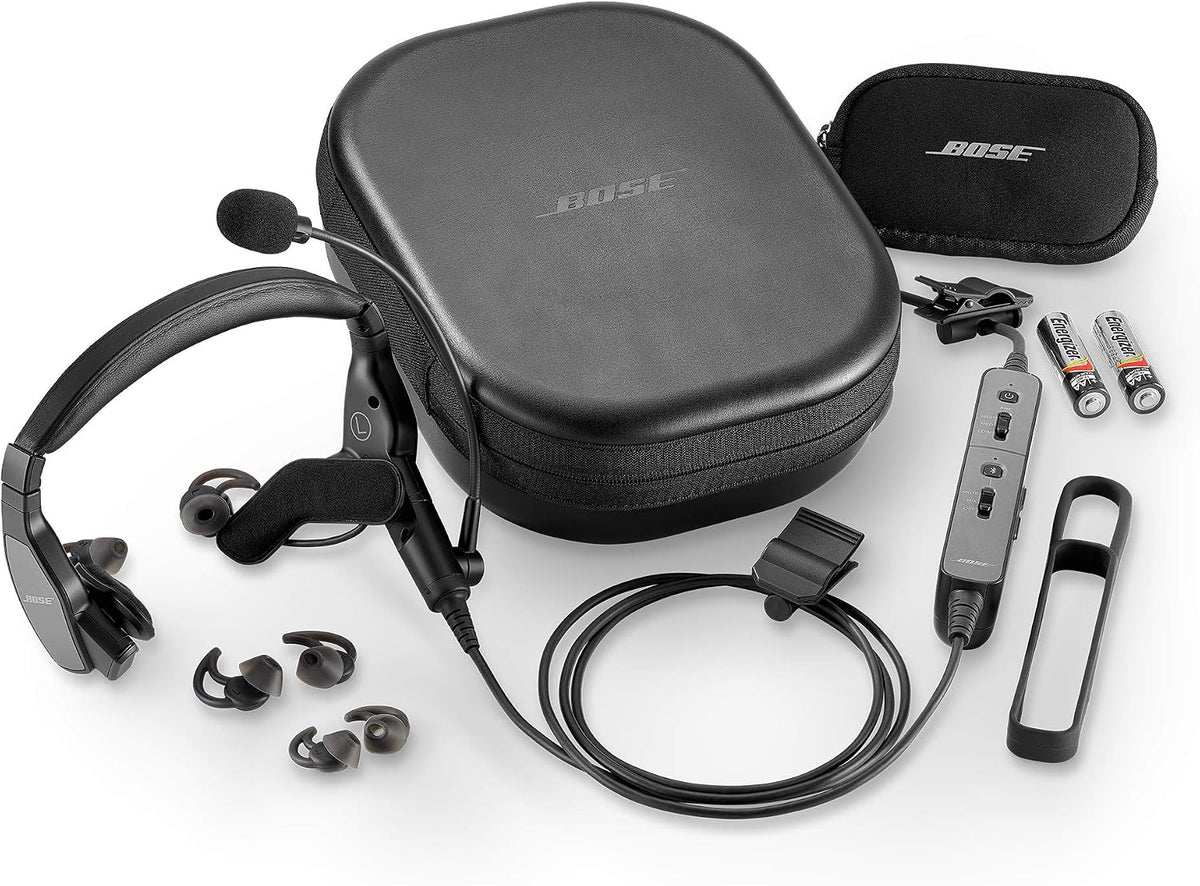 Bose Proflight Series 2 Aviation Headset, Non-Bluetooth, 5 Pin XLR Cable, Black