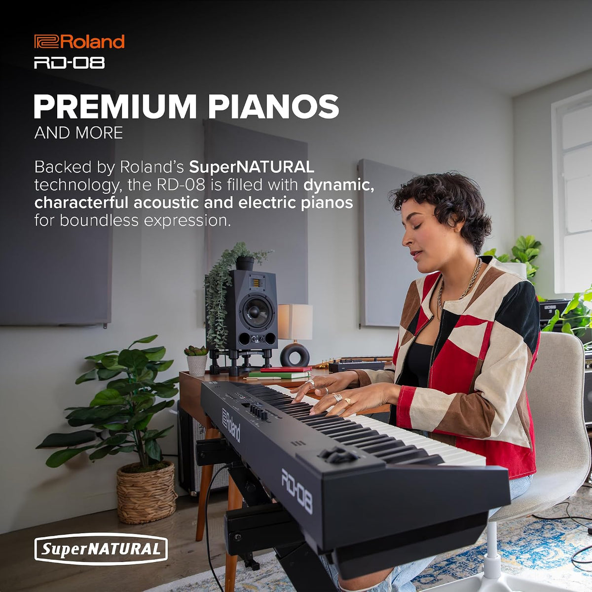Roland RD-08 Stage Piano, 88-Note Weighted-Action PHA-4 Keyboard
