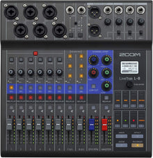 Zoom LiveTrak L-8 Battery Powered Mixer/Recorder for Musicians & Podcasters