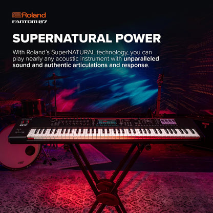FANTOM-07 brings your creative world together,combining the sonic power and fluid workflow of the top-of-the-line FANTOM series in streamlined instruments that go everywhere your inspiration takes you