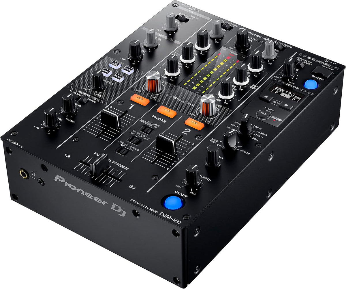 Pioneer DJ DJM-450 2-Channel DJ Mixer, Beat FX, DVS, rekordbox