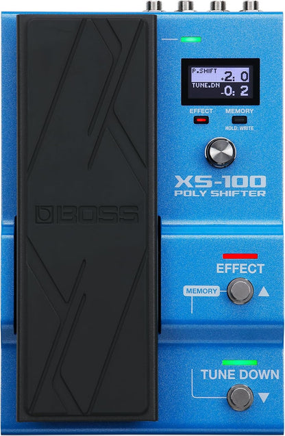 BOSS XS-100 Poly Shifter | Advanced Pitch Shifting Workstation | Class-Leading Sound | Total Pitch Control for Guitar/Bass Across 8 Octaves | Onboard Pedal & Display | 30 Memories for Saving Setups