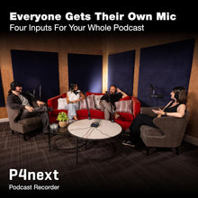 Zoom PodTrak P4next Podcast Recorder with 4 Inputs + AI Noise Reduction