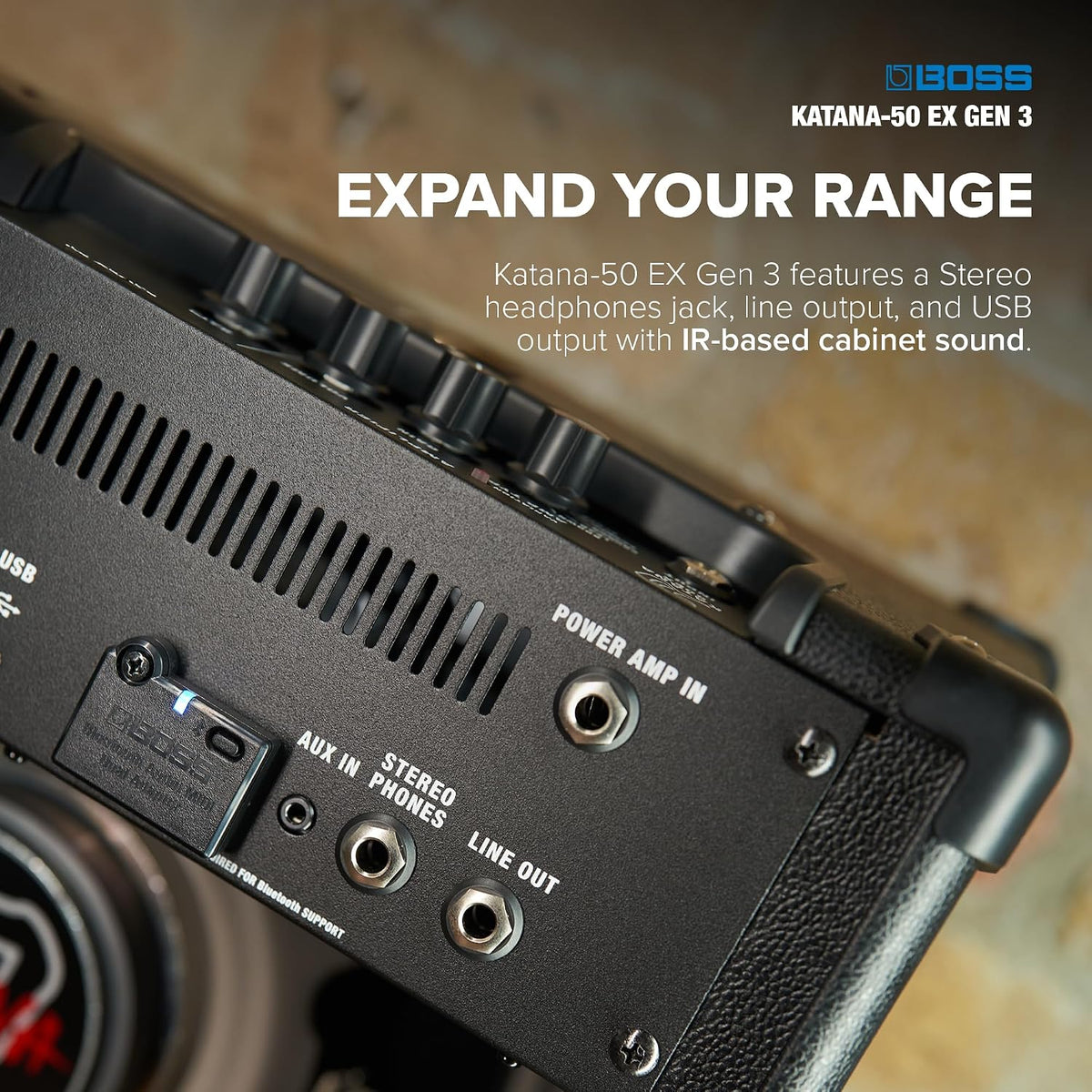 BOSS Katana-50 EX Gen 3 Guitar Amplifier Compact 50-Watt Combo Amp