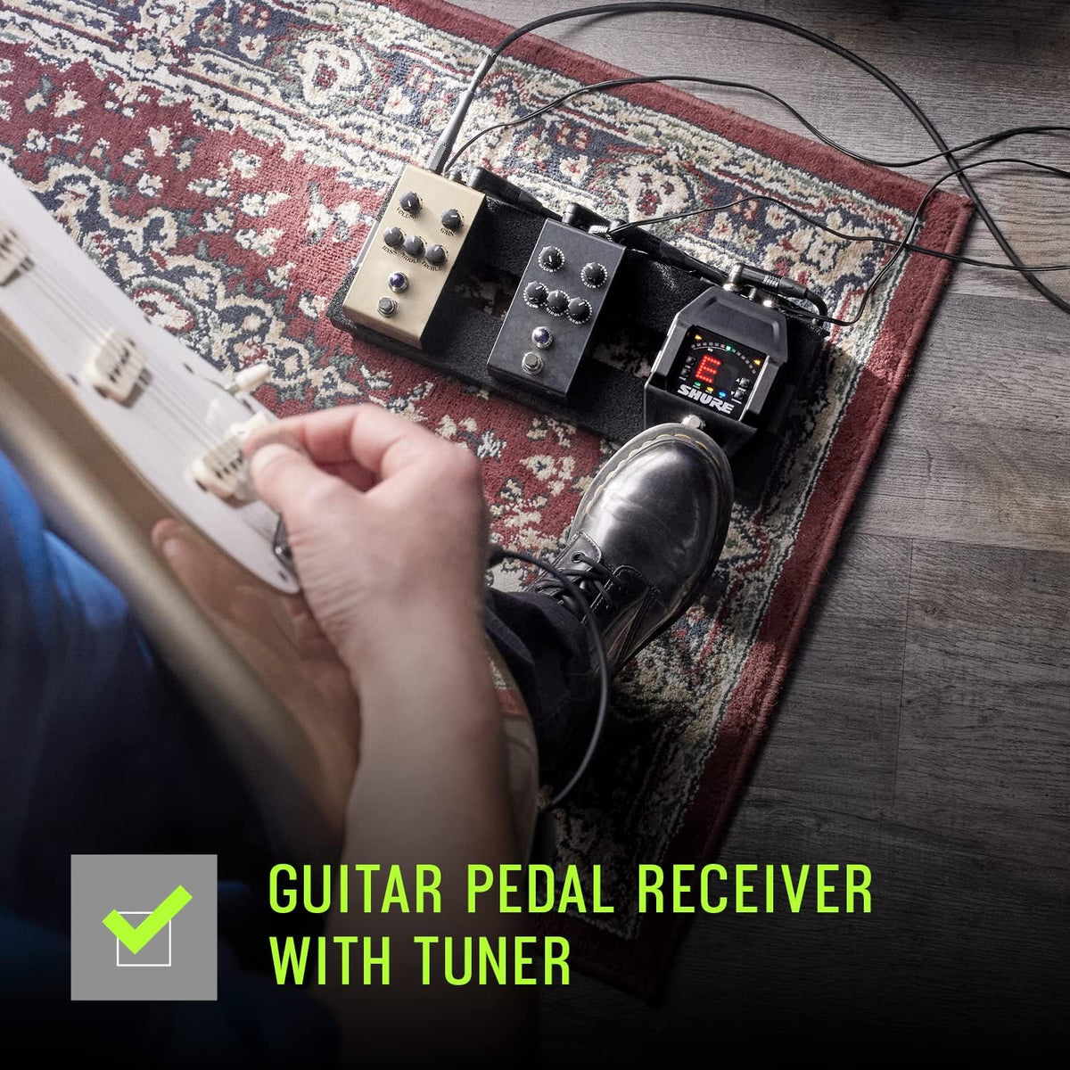 Shure GLXD16+ Digital Wireless Guitar Pedal System - Z3 Band