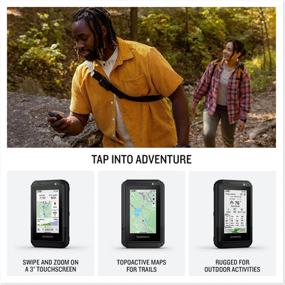 Garmin eTrex® Touch, Rugged Essential GPS Handheld Navigator | Color Touchscreen, Preloaded Maps, Long Battery Life, Plan & Review Trips, Built Tought & Weather-Resistant