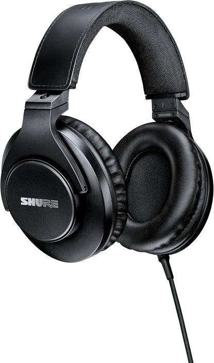 Shure SRH440A Over-Ear Wired Studio Headphones for Recording