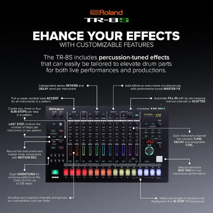 Roland TR-8S Rhythm Performer Advanced Drum Machine