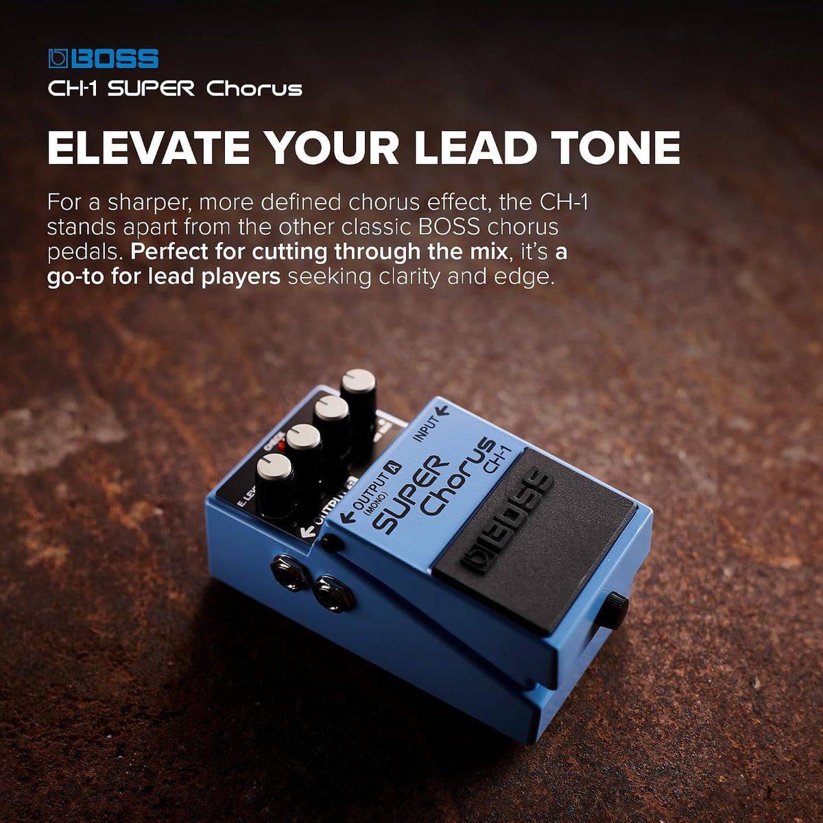 BOSS CH-1 SUPER Chorus Classic Compact Chorus Effects Pedal
