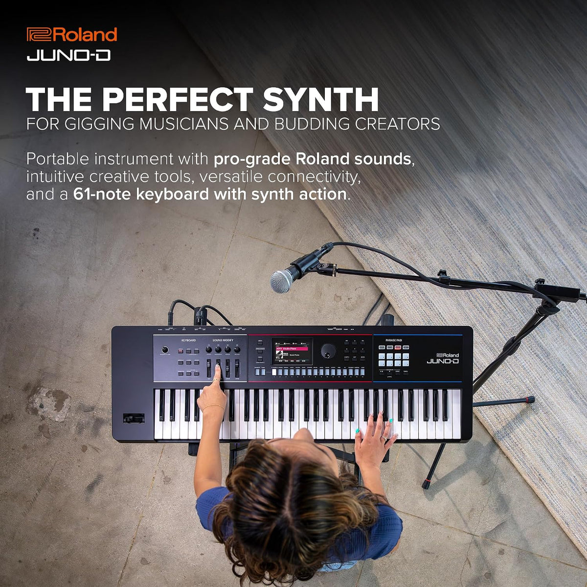 Roland JUNO-D6 Synthesizer, 61-Note Keyboard