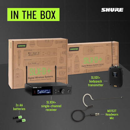 Shure SLXD14+/153T Digital Wireless Headset System - G57 Band