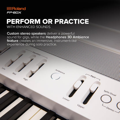 Roland FP-60X | Pro Performance 88-Note Digital Piano | Built-In Powerful Amplifier & Custom Stereo Speakers | Onboard Sound Customization | Curated Tones & FX | Bluetooth & MIDI Connectivity | Black