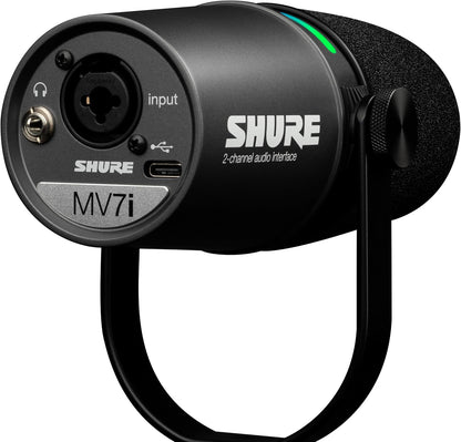 Shure MV7i USB-C Smart Microphone with Built-in Interface