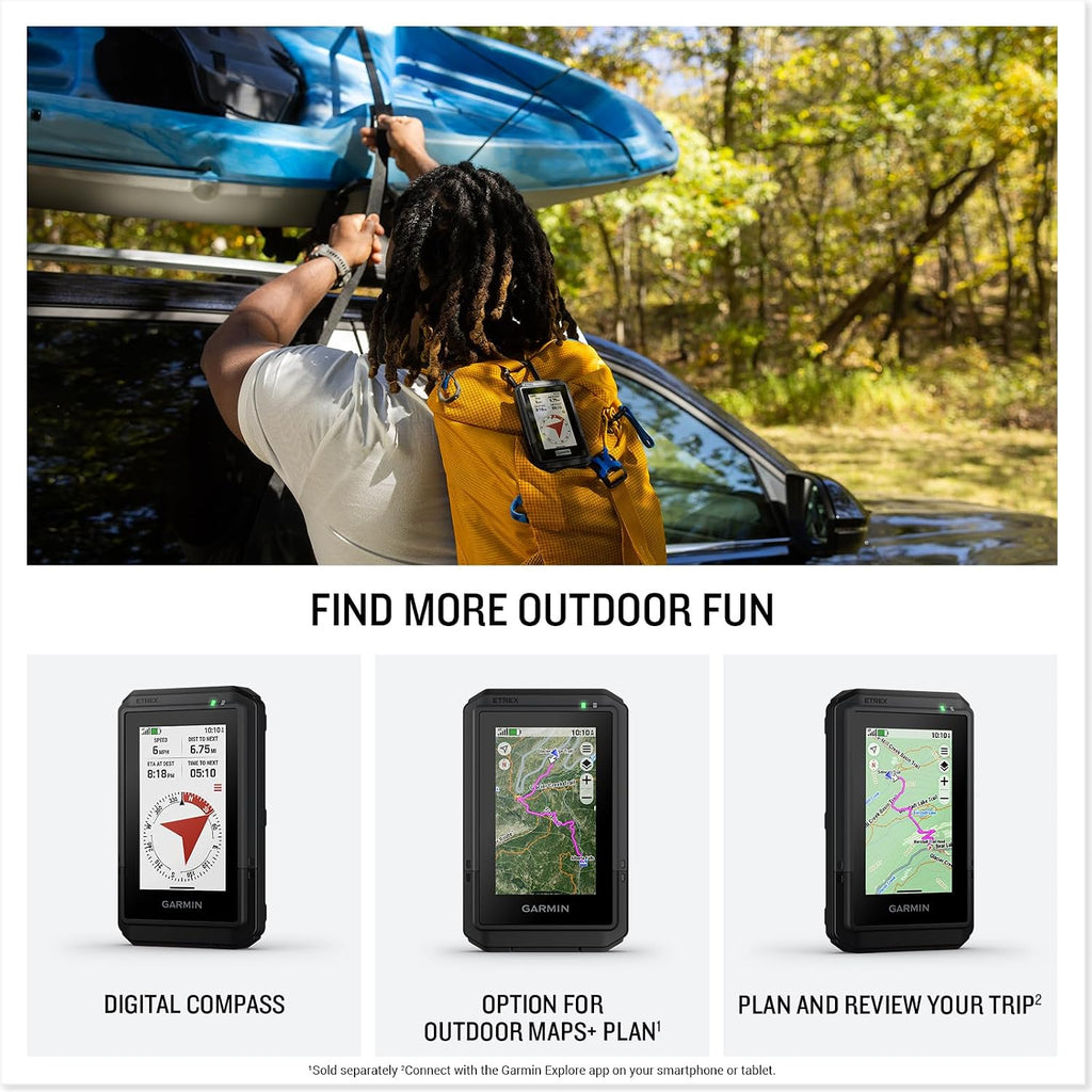 Garmin eTrex® Touch, Rugged Essential GPS Handheld Navigator | Color Touchscreen, Preloaded Maps, Long Battery Life, Plan & Review Trips, Built Tought & Weather-Resistant