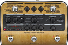 Zoom AC-3 Acoustic Pedal for Guitar with DI, Acoustic Modeling, 9 Effects