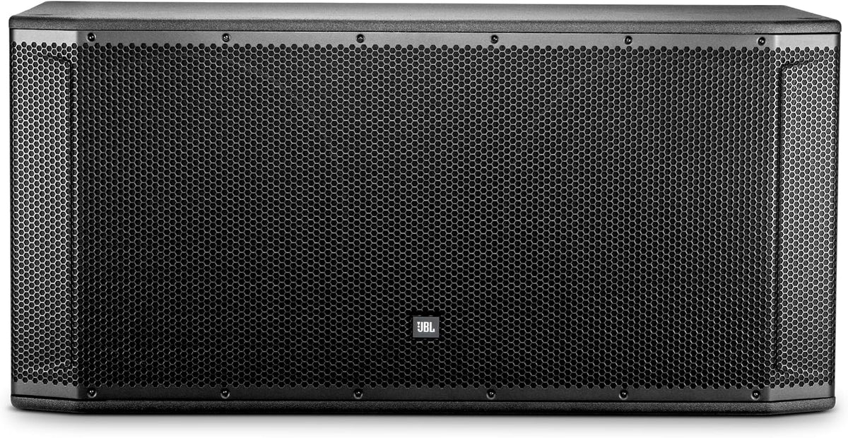 JBL Professional SRX828SP Portable, Active, Amplified, Powered Dual 18 Inch Subwoofer System. 2000 Watt Peak Crown Amplifier. DJ, PA, Stage. Black