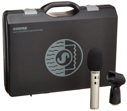 Shure KSM137/SL Stereo Pair with (2) KSM137, (2) Foam Windscreens, A27M Stereo Microphone Adapter and Carrying Case